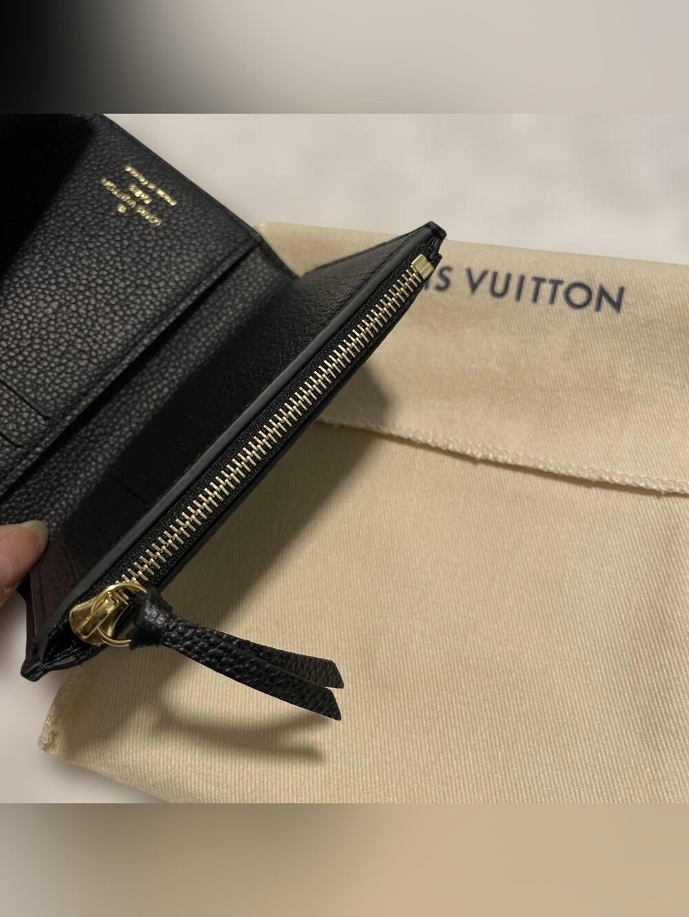 Louis Vuitton Black and Pink Monogram Envelope Card Wallet - Picture 6 of 10